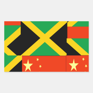 Sticker Rectangulaire Chinois-Jamaïcain
