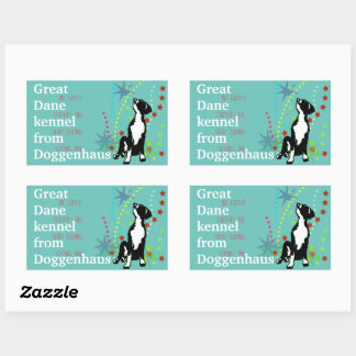 Sticker Rectangulaire chiots Danois géants à vendre