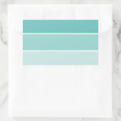 Sticker Rectangulaire Chip bleu turquoise (Sac)
