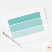 Sticker Rectangulaire Chip bleu turquoise (Enveloppe)