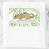 Sticker Rectangulaire Chipmunk (Sac)