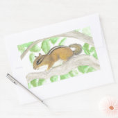 Sticker Rectangulaire Chipmunk (Enveloppe)