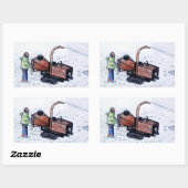 Sticker Rectangulaire Chipper de Timberwood (Feuille)