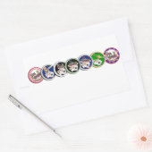 Sticker Rectangulaire Chips de poker Galore (Enveloppe)