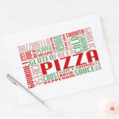 Sticker Rectangulaire chitChat à la pizza (Enveloppe)