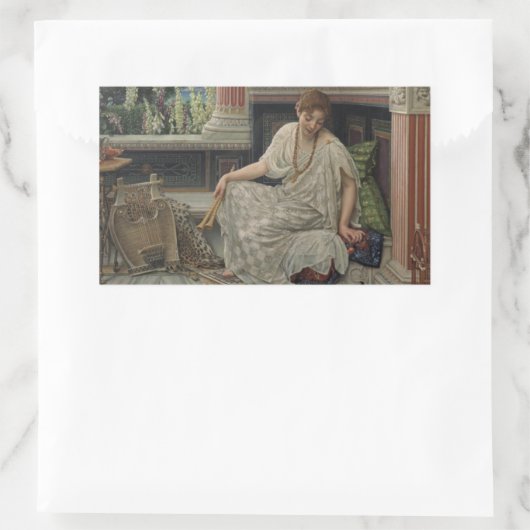 Sticker Rectangulaire Chloe (par Edward Poynter) (Sac)