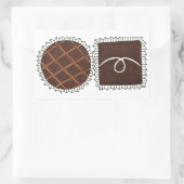 Sticker Rectangulaire Chocolat Bon Bon Saint Valentin Bonbons (Sac)