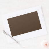 Sticker Rectangulaire Chocolat Brown - Tronc Arbre foncé Couleur Brown s (Enveloppe)