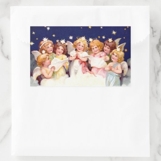 Sticker Rectangulaire Choeur des Anges (Sac)