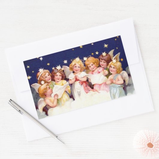 Sticker Rectangulaire Choeur des Anges (Enveloppe)