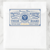 Sticker Rectangulaire Choisir un produit fabriqué en Union (Sac)