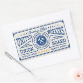 Sticker Rectangulaire Choisir un produit fabriqué en Union (Enveloppe)