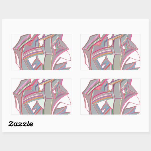 Sticker Rectangulaire Choisissez (Feuille)