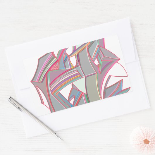 Sticker Rectangulaire Choisissez (Enveloppe)