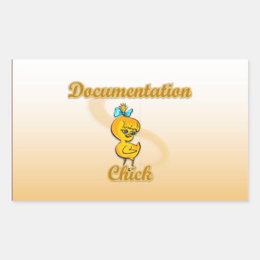 Sticker Rectangulaire Choix de documentation (Devant)