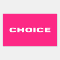 Choix des femmes rose vif pour le choix des droits