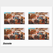 Sticker Rectangulaire Chol Hamoed Pesach. Casablanca Maroc (Feuille)