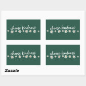 Sticker Rectangulaire Choose Kindness Inspirational Motivational Teacher (Feuille)