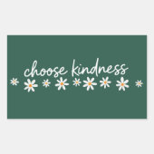 Sticker Rectangulaire Choose Kindness Inspirational Motivational Teacher (Devant)