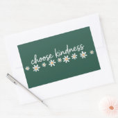 Sticker Rectangulaire Choose Kindness Inspirational Motivational Teacher (Enveloppe)