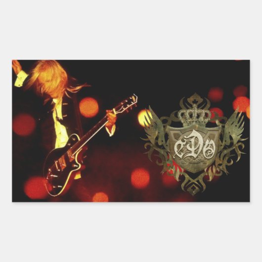 Sticker Rectangulaire Chord-guitare CDO-Sticker (Devant)