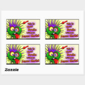 Sticker Rectangulaire chrétien (Feuille)