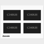 Sticker Rectangulaire Chris Courrier Élu Personnalisé (Feuille)
