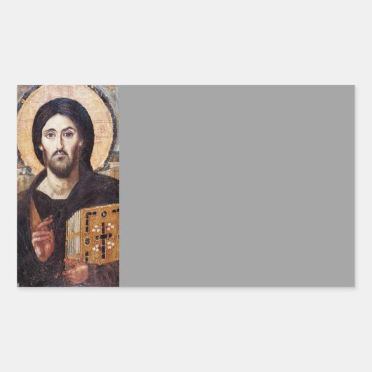 Sticker Rectangulaire Christ comme chef de tous (Devant)