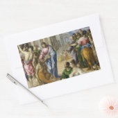 Sticker Rectangulaire Christ guérir les aveugles (Enveloppe)