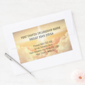 Sticker Rectangulaire Christian Heavenly Cloud Church (Enveloppe)