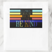 Sticker Rectangulaire Christian Miracle Worker BE Kind (Sac)