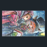 Sticker Rectangulaire Christmas Carol<br><div class="desc">Christmas Carol</div>