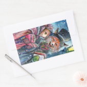 Sticker Rectangulaire Christmas Carol (Enveloppe)