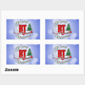 Sticker Rectangulaire CHRISTMAS RT Respiratory Therapy (Feuille)