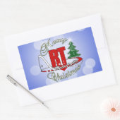 Sticker Rectangulaire CHRISTMAS RT Respiratory Therapy (Enveloppe)