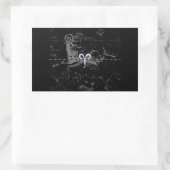 Sticker Rectangulaire Chrome Style Aries Zodiac Connexion Hevelius (Sac)