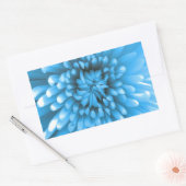 Sticker Rectangulaire Chrysanthème bleu (Enveloppe)