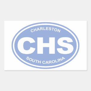Sticker Rectangulaire CHS (Charleston SC)
