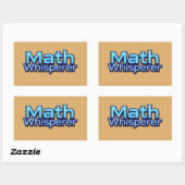 Sticker Rectangulaire Chuchoteur de Maths (Feuille)