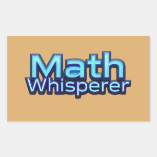 Sticker Rectangulaire Chuchoteur de Maths
