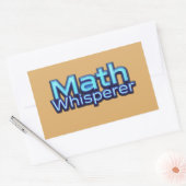 Sticker Rectangulaire Chuchoteur de Maths (Enveloppe)
