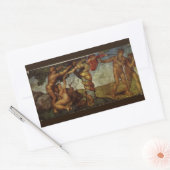Sticker Rectangulaire Chute et Expulsion de Michel-Ange, Jardin d'Eden (Enveloppe)