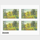 Sticker Rectangulaire Chute solaire (Feuille)