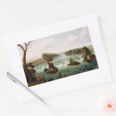 Sticker Rectangulaire Chutes de Saint Anthony par Henry Lewis (Enveloppe)