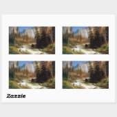 Sticker Rectangulaire Chutes du Nevada, Yosemite (Feuille)