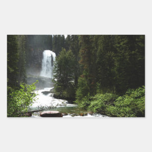 Sticker Rectangulaire Chutes Virginia au parc national de Glacier