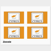 Sticker Rectangulaire Chypre (Feuille)