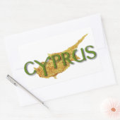 Sticker Rectangulaire Chypre (Enveloppe)