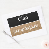 Sticker Rectangulaire Ciao - salutations en italien (Enveloppe)