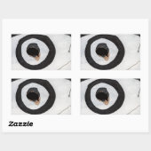 Sticker Rectangulaire cible déchirures (Feuille)